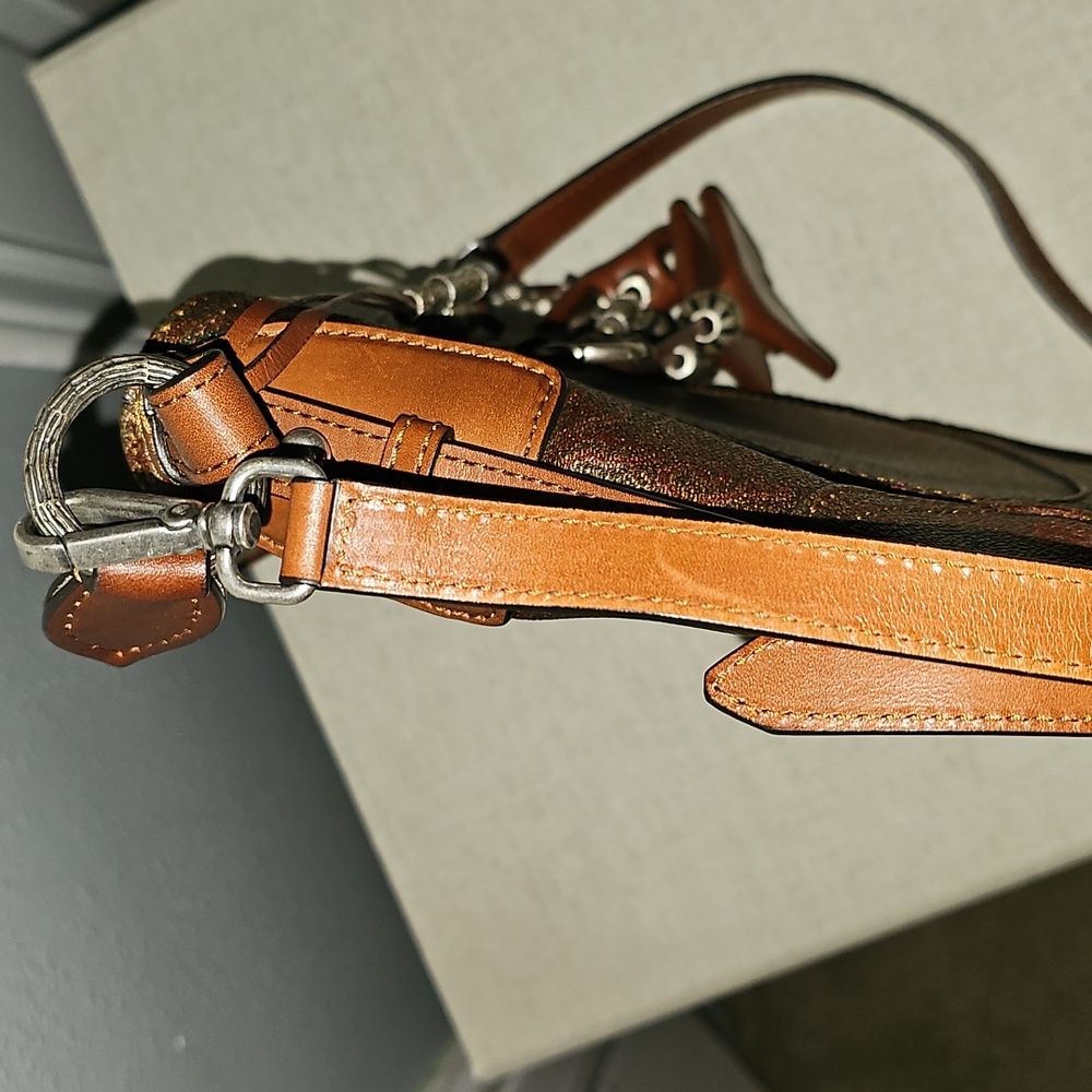 Etro Brown Crossbody Bag with Paisley Design - Picture 11 of 12